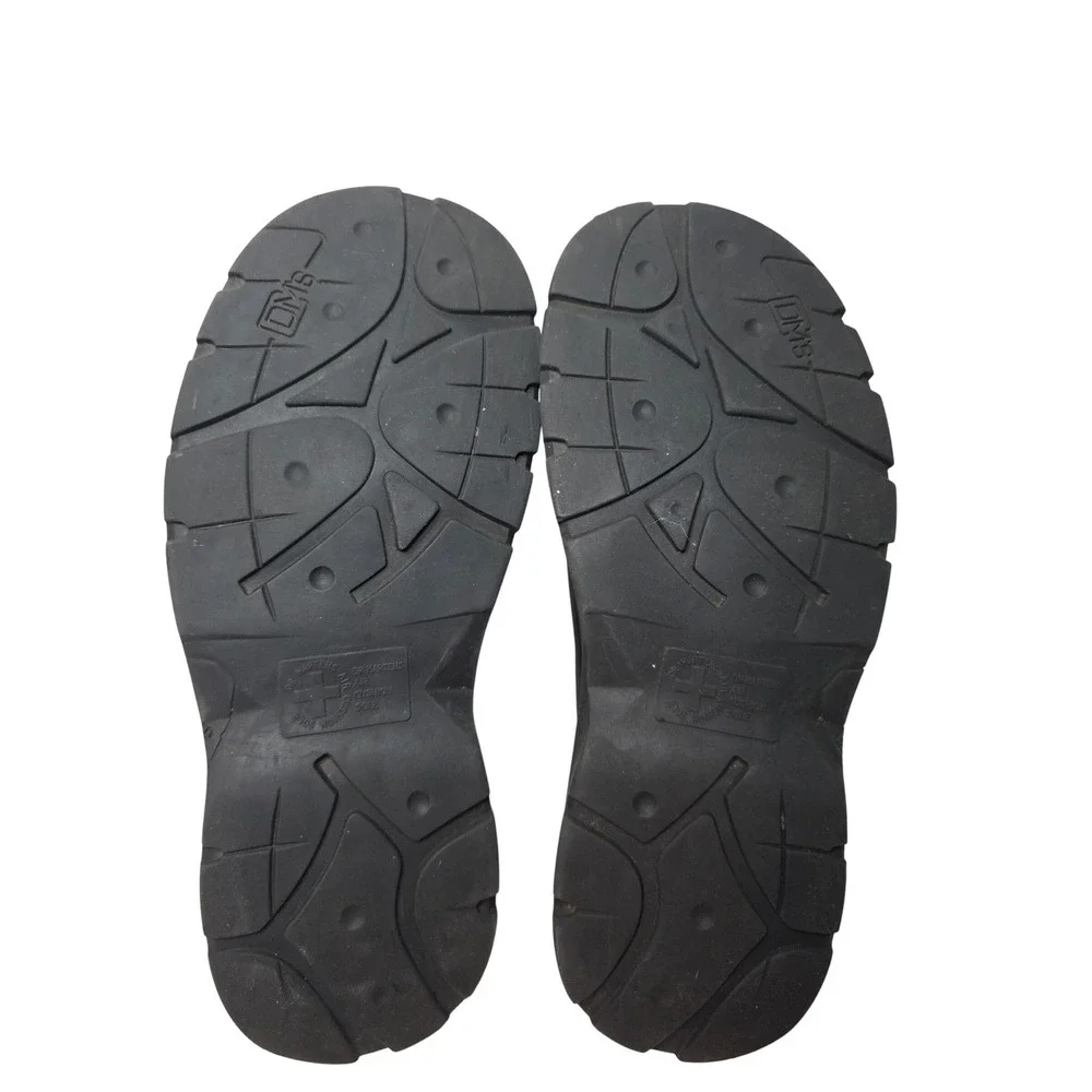 Dr. Martens‎ Vintage Black LeatherCenterSeam SlipOn MulesClogs AirWair Ms 7 Ws 8